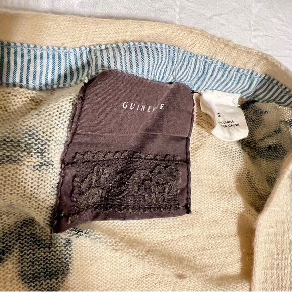 Guinevere size S Anthropologie Cardigan Knit Sweater Modcloth Floral - Picture 4 of 5